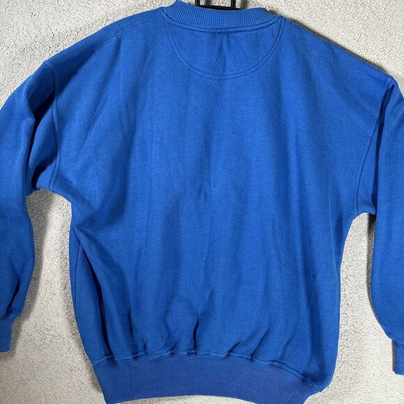 Vntg Midland Sport University Of‎ Florida Crew Neck Sweater Blue Paisley Size L - Picture 9 of 10